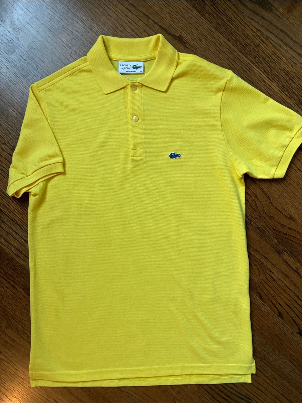 Lacoste for J Crew Boys Polo, Sz 16
